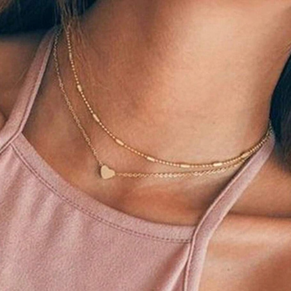 Dainty Heart Multilayer Necklace